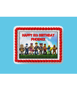 Personalized with your child&#39;s name-Robot Birthday Party Cake Topper - $10.99