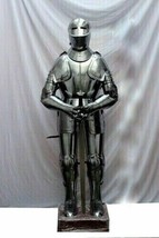 Steel Armor Suit Wearable Medieval Knight Combat Armor Full Suit With Stand - £811.33 GBP