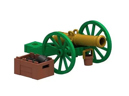 Gift Toys Howitzer Cannon Napoleonic Civil War Army Weapon GUN Minifigure  - £8.68 GBP