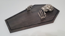 NEW RARE Pottery Barn Halloween Skeleton Cheeseboard 20&quot; w x 12.75&quot; x d ... - $289.99