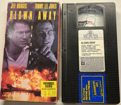 1994 Blown Away Jeff Bridges Tommy Lee Jones Blockbuster Rental VHS Tested - £2.94 GBP