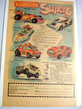 1976 Color Ad Matchbox Diecast Metal Vehicles &quot;Super 6&quot; - £6.28 GBP