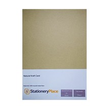 Stationery Place Brown Recycled Natural Kraft Paper - A4 100 GSM 100 She... - £20.14 GBP