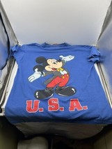 Vintage 1980s Walt Disney World Epcot Mickey Mouse USA T-shirt Extra Large XL - £79.02 GBP