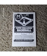 Atari 2600 Super Challenge Baseball game manual in near mint condition  - $8.37 CAD