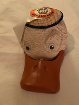 Vintage 1970&#39;s Walt Disney Parks Child Size Small Donald Duck Mesh Hat Squeaks - £27.97 GBP