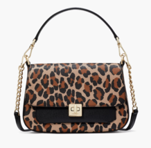 New Kate Spade Phoebe Spotted Leopard Small Flap Crossbody Brown Multi - £84.63 GBP
