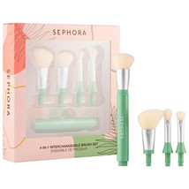 Sephora LIMITED ED 4in1 Interchangeable Brush Set Click/Button Style Han... - $21.38