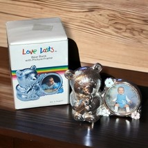 Wm. A. Rogers Love Lasts Silverplate Bear Bank With Picture Frame - $235.79 MXN