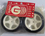 Vintage Super G 1/10 Front Tires (2) Wheels C35 RC Car Radio Controlled ... - $12.99