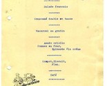 Hotel Suizo Menu 1940 Bariloche Argentina on Palermo Beer Menu  - $17.80
