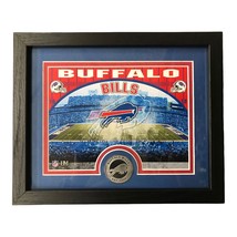 BUFFALO BILLS 11&quot;x9&quot; Photo Frame w/Custom Print and A Minted Medallion Coin NFL - £18.74 GBP