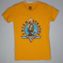 Wrestling Shirt Trish Stratus Kids Small Youth Yellow Graphic Short Sleeve - £14.36 GBP
