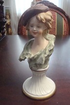 Capodimonte Italy Bust of a Lady, 8 1/2" Tall[8] - £37.04 GBP