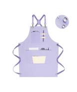 Water Resistant Canvas Full  Nail Tech Apron For Women With Pockets - £18.76 GBP