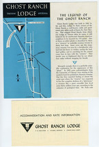 Ghost Ranch Lodge Brochure &amp; Rate Information Tucson Arizona 1950&#39;s - $44.62