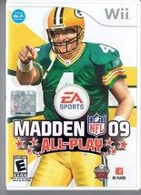 Nintendo Wii Madden 2009 All-Play video Game Complete (disc Case and Man... - $14.50