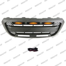 Bumper Grill Black Front Grille With LED Lights Fit For FORD RANGER 2004... - £174.80 GBP