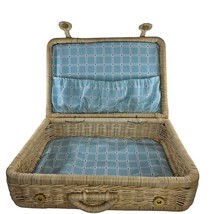 Vintage American Girl Bitty Baby Wicker Basket Suitcase - $44.99