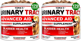 2 Dog UTI Treatment - 170 Treats - Cranberry Supplement for Dogs Bladder... - $39.95