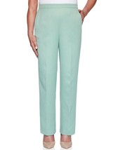 ALFRED DUNNER &#39;Tivoli Gardens&#39; Proportioned Medium Green Pull-on Pants N... - £11.69 GBP