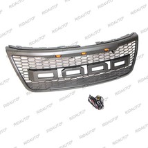 Black Front Grille Bumper Grill Fit For FORD EXPLORER 2012-2015 With LED... - £167.67 GBP
