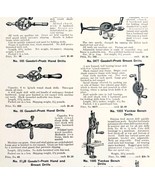 1922 N.T. Bushnell Hand &amp; Bench Drills Tool Advertisement Catalog Hardwa... - €21,67 EUR