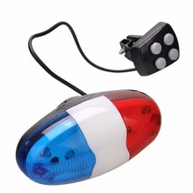 6 LED Bike Bell  Taillight Rear Warning Siren Electric Horn Multifunction Cyclin - $60.71