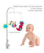 108CM ( 42.5 inch) High Baby Crib Bed Bell Toys Holder Arm Bracket, 2 Nu... - £6.52 GBP+