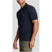 Lyle &amp; Scott Men Polo Blue Designer Shirt Logo 2025 Collection - $1,313.72 MXN