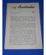 Australia Vintage Pamphlet Booklet Brochure June 1956 Wool - $20.56 CAD