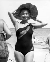 Claudine Auger in memorable black swimsuit smiles on set Thunderball 8x10 photo - £7.66 GBP