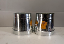 Lot of 2 Master Flow 10 in. to 8 in. Round Reducer R10X8 in Galvanized S... - $31.26