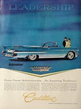 1958 Cadillac Series 62 Convertible Nrmt Car Ad Antique Automobile Art Eldorado - $11.64