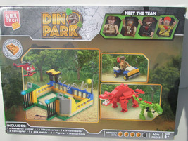 Dino Park Dinosaur Research Center Set w/ 4 minifigure Block Tech 454 pcs - £7.85 GBP