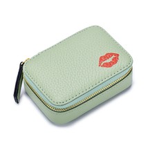 2022 New Women Lipstick Bag Leather Female Makeup Pouch with Mirror Earr... - $24.73