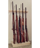 Pine Wooden 5 Place Vertical Closet Gun Rack Rifles Shotguns Storage - $930.30 MXN