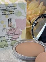 03 Stay Beige, Clinique Stay-Matte Sheer Pressed Powder Oil Free FS NIB FreeShip - $22.72