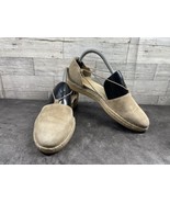 Paul Green Espadrille Flats Women 7.5M  Hanna Shoes Brown Suede Slip On ... - €29,57 EUR