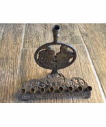 Ancien bougeoir Hanoukka Menorah Israel Judaica 1950-60&#39;s Gift - $71.29 CAD