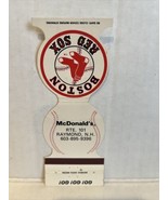 MLB Baseball Matchbook Cover w/ Schedule 2 Boston Red Sox 1981 - £7.80 GBP