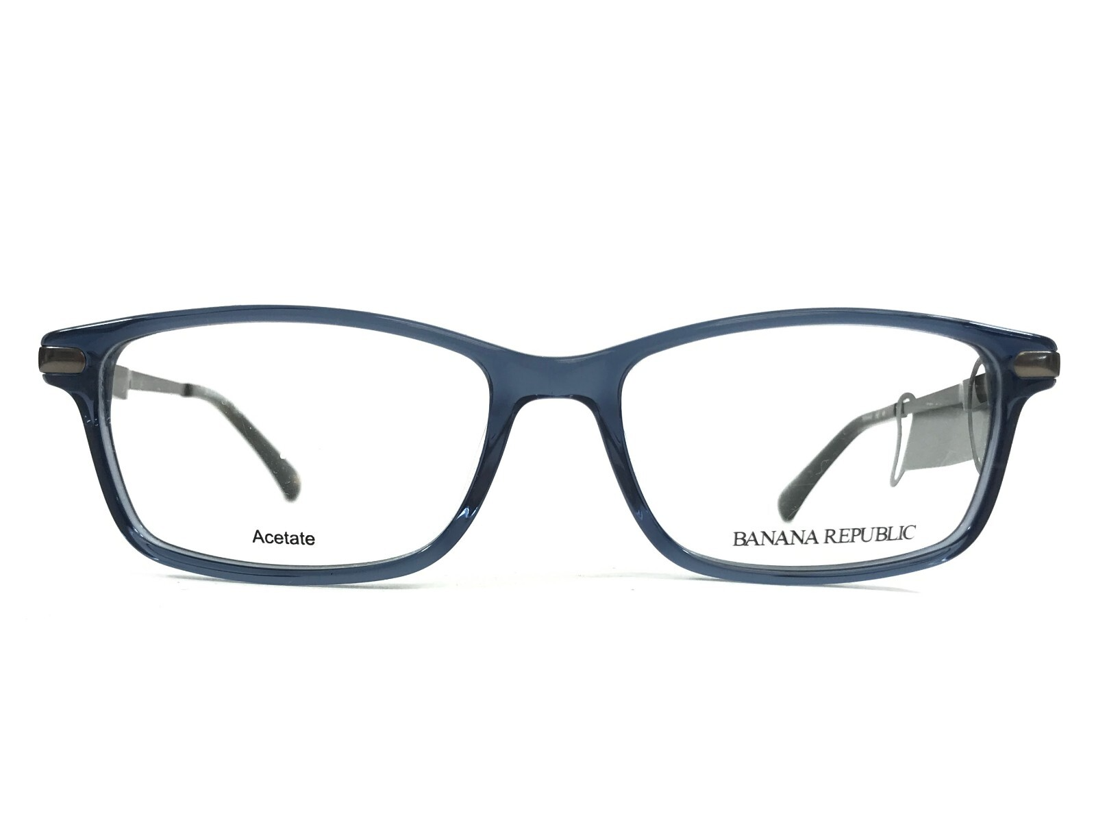 Banana Republic Eyeglasses Frames BERNARD OXZ Blue Crystal Gunmetal 52-1... - $74.24