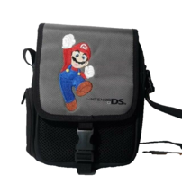 Nintendo DS Carrying Case Bag Game Accessory Super Mario Black Gray 2008 - £7.74 GBP