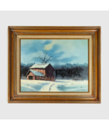 Winter Landscape Painting On Canvas - £94.14 GBP
