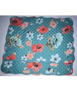 Pioneer Woman Vintage Bloom Floral Reversible Quilted (2) Placemats Teal... - £14.57 GBP