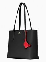 Kate Spade Marlee Black Saffiano KB505 Purse Red Crab Bag Charm NWT $359 MSRP - £97.36 GBP