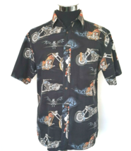 Clearwater Outfitters Island Casual Shirt Men&#39;s Size Medium Motorcycle Choppers - £11.62 GBP