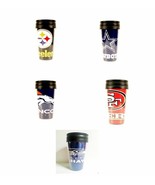  NFL Teams Wrap Logo Insulated Travel Coffee Mug 14ozs - £11.34 GBP