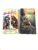 Vintage 1980&#39;s Movies Romancing The Stone and Uncle Buck VHS Tape Lot of 2 - £7.68 GBP