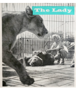 1960 Evelyn Currie Circus Lion Tamer Popular Science Article Page Vintag... - $24.99